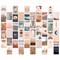 Wall Collage Kit with 4x6 Aesthetic Pictures for Teen Girls Room, College Dorm (50 Pack)